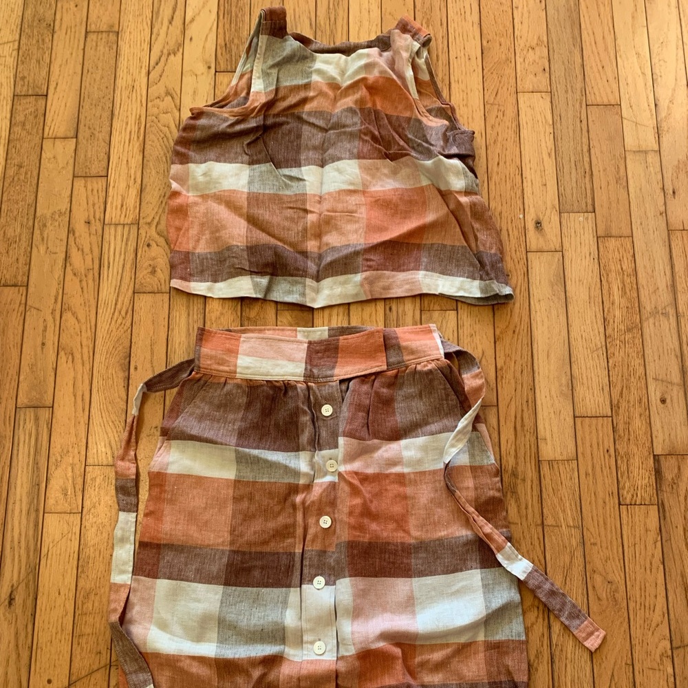 No.6 Terracotta Parson Tank and Skirt